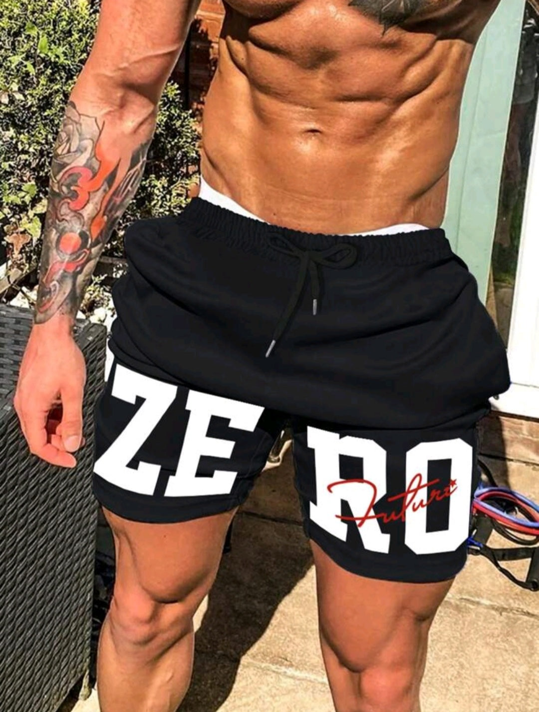 Short Manfinity Homme para hombre con cordón y estampado de letras