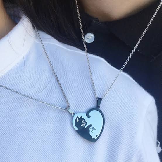 Collar Almas Gemelas Yin Yang Gatos 🐱❤️