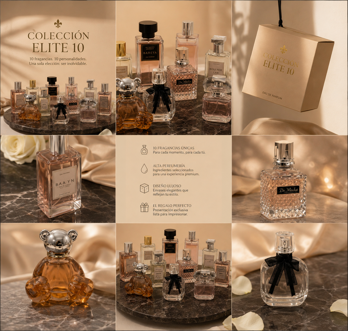 Colección Elite 10 – Mini Perfumes de Lujo