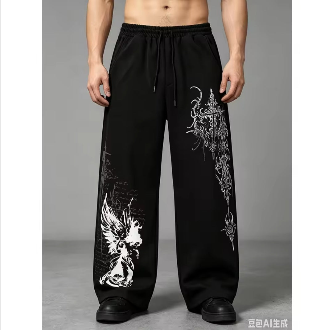 Pantalón con estampado angelical