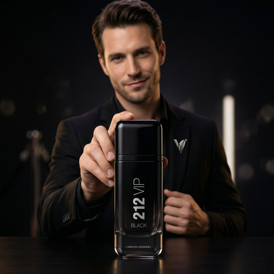 212 VIP Black + Perfumero